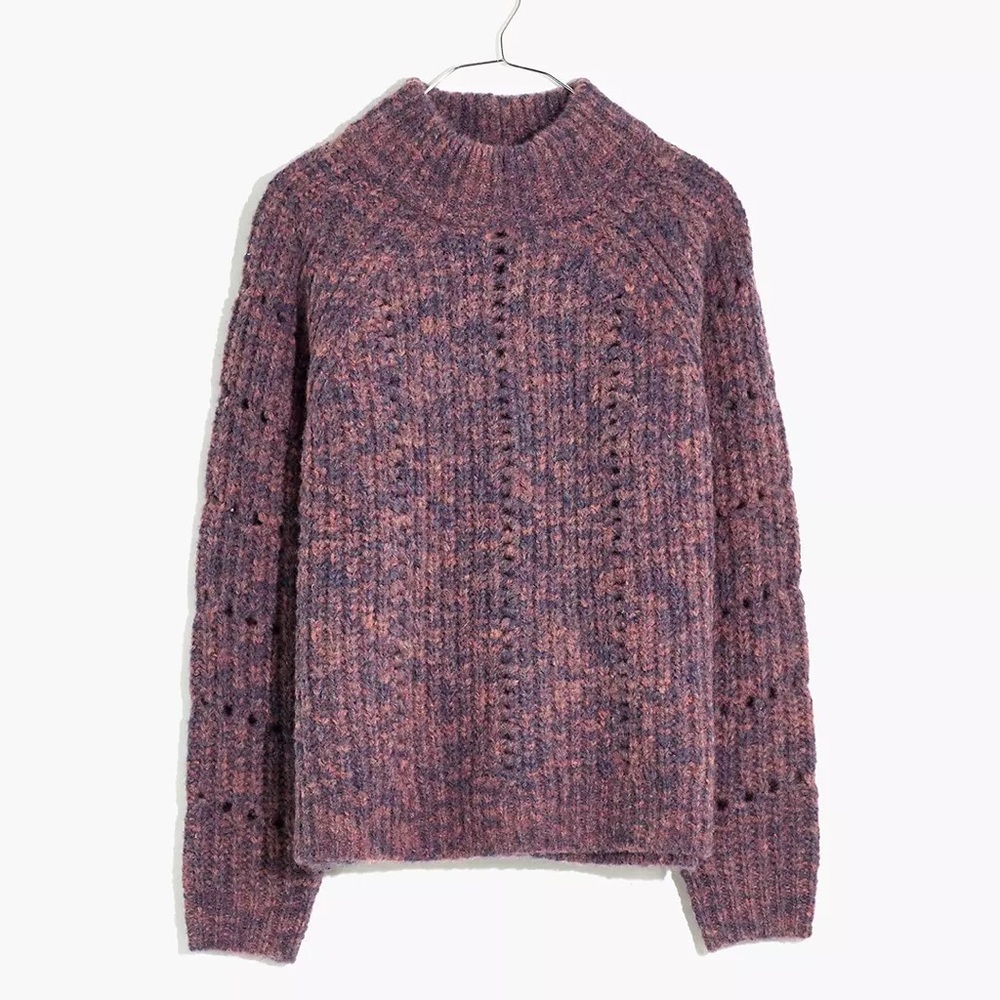 Madewell Pointelle Mockneck Sweater